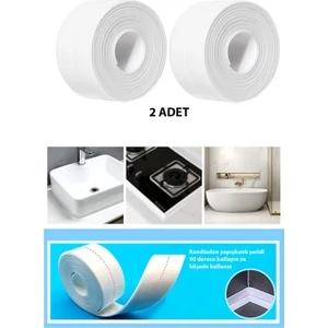 Su Sızdırmaz Geçirmez Bant Lavabo Küvet Kenar Bandı 2 Li Set