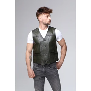 Erkek Hakiki Deri Yelek