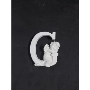 E Hobici  Polyester Harf Melekli -G- 8 x 6,5 cm P394