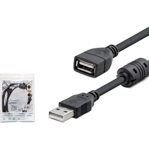 USB Uzatma Kablosu Erkek Dişi 1.5mt Filtreli Hadron HDX-7533