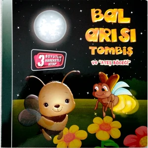 Kids Babies 3 Boyutlu Hareketli Kitap, Bal Arısı Tombiş ve Ateş Böceği