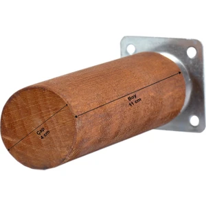 Ahşap Ağaç Mobilya Ünite Baza Koltuk Kanepe Ayağı Boy 11 cm Çap 4 cm Yuvarlak