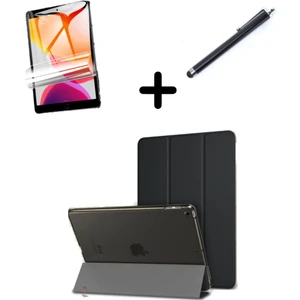 iPad Mini 1 2 3 Kılıf Set Pu Deri Smart Tablet Kilifi Ekran Koruyucu + Kalem