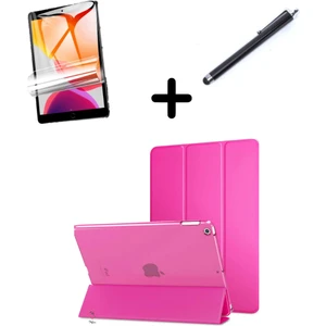 Apple iPad 2 3 4 Kılıf Set Pu Deri Smart Tablet Kilifi Ekran Koruyucu + Kalem