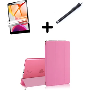 Apple iPad 7. 8. 9. Nesil 10.2" Kılıf Set Pu Deri Smart Tablet Kilifi Ekran Koruyucu + Kalem