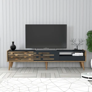 Variant Mobilya Valensiya Alt Tv Ünitesi - Ceviz / Antrasit