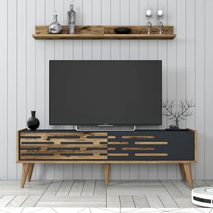 Variant Mobilya Valensiya 140CM Tv Ünitesi - Ceviz / Antrasit