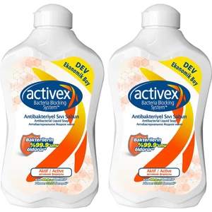 Antibakteriyel Sıvı Sabun Aktif 2x1,5lt