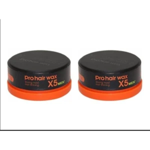 Morfose Prohair X5 Men Wax Strong Hold Turuncu 150 ml 2'li Set