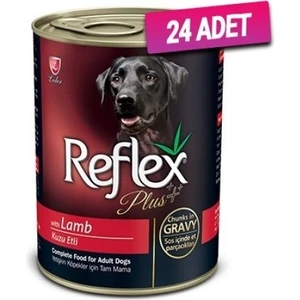 Reflex Plus 24 Adet - Reflex Plus Kuzulu Karaciğerli Yetişkin Köpek Konservesi 400 gr