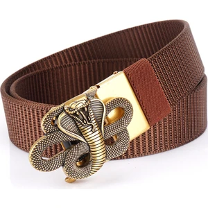 Erkek Alaşımlı Otomatik Tokalı Genç Kanvas Kemer