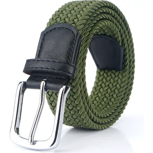 Erkek Gündelik Iğne Tokalı Dokuma Naylon Kemer