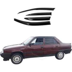ŞüsCarOto Aksesuar Renault 9-11 Broadway Fairway Spring Flash Tüm Kasalar Için Uyumlu Mugen Cam Rüzgarlığı Seti 4'lü Ithal