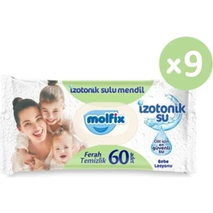 Izotonik Sulu Islak Mendil Ferah Temizlik 9X60 540 Yaprak
