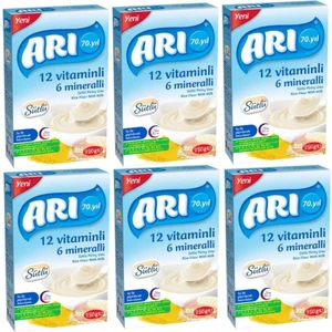 Arı Mama 12 Vitaminli 6 Mineralli Sütlü Pirinçli 250 Gr X 6'Lı