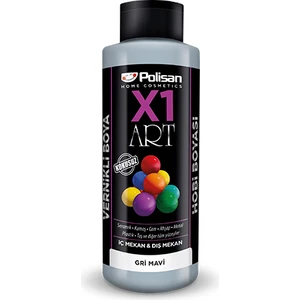 X1 Art Vernikli Hobi Boyası Gri Mavi 120 ml