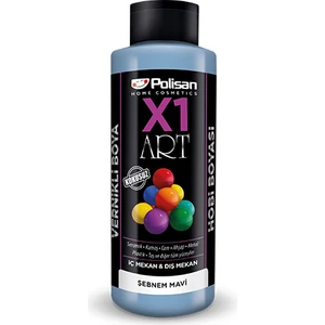 X1 Art Vernikli Hobi Boyası Şebnem Mavi 120 ml