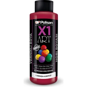 X1 Art Vernikli Hobi Boyası Karmen Kırmızı 120 ml