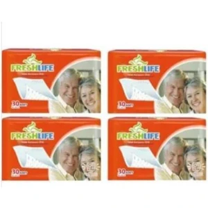 Yatak Koruyucu Örtü Hasta Alt Pedi Freshlıfe 60cm X 90cm Ebat 30 Lu X 4 Paket