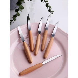 Bambu Saplı Yemek Bıçak (6 Adet )