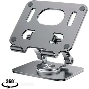 360 Derece Dönebilen Lüks Katlanabilir Metal Tablet ve Telefon Tutucu Stant Masaüstü Şarj Stand Ma-02