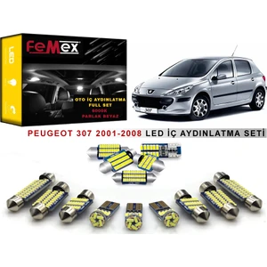 Peugeot 307 LED Iç Aydınlatma Ampul Seti Femex Parlak Beyaz