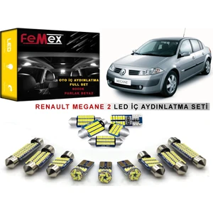 Renault Megane 2 LED Iç Aydınlatma Ampul Seti Femex Parlak Beyaz