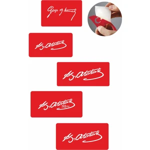 Atatürk 5 Adet  Geçici Dövme Kına Şablonu