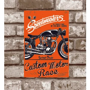RETRO230 Kişiye Özel Custom Motor Race Retro Vintage Metro Poster