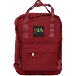 Bordo Kare Askı Ayarlı Mini Sırt Çantası