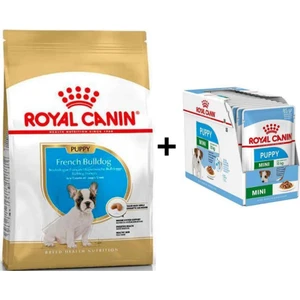 Royal Canin French Bulldog Yavru Köpek Maması 3 kg + 12 Adet Yaş Mama