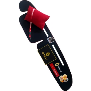 Tusba Market Renault Broadway R9/11 Spring Fairway Flash Nakışlı Göğüs Torpido Halısı / Polar Oto Yastık + Aksesuar