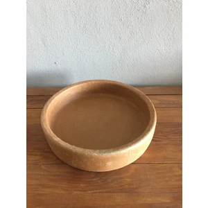 Eğirdir Seramik Toprak El Yapımı Güveç Yuvarlak Tava 25CM
