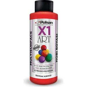 X1 Art Multisurface Hobi Boyası Bayrak Kırmızı 120 ml