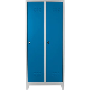 2'li Standart Soyunma Dolabı Gri Mavi