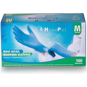 Mavi Nitril Pudrasız Eldiven - M