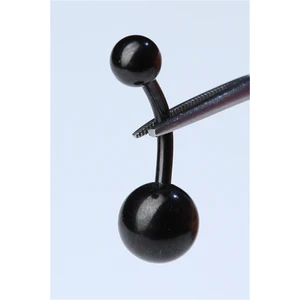HD Piercing Düz Göbek Siyah Piercing