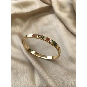 Everglow Jewelry Cartier Model Kalın 316L Çelik Altın Rengi Bileklik