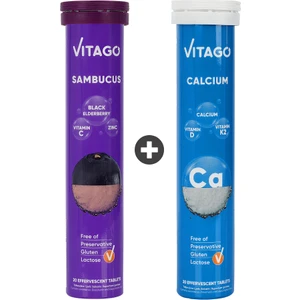 2’li Paket - Vitago Sambucus  + Vitago Prokalsiyum 20'li Efervesan Tablet