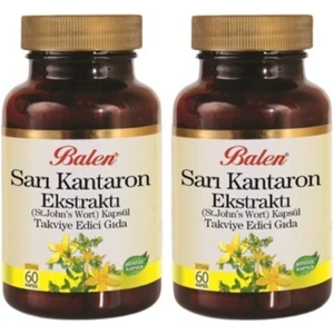 Sarı Kantaron Kapsülü 60 X 375 Mg X 2 Kutu St. Johns Wort Kantoron 2 Kutu