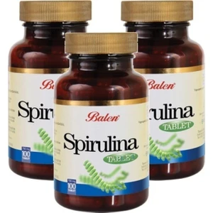 3 Adet Spirulina Tablet 100 Adet 700 Mg Yosun Hapı