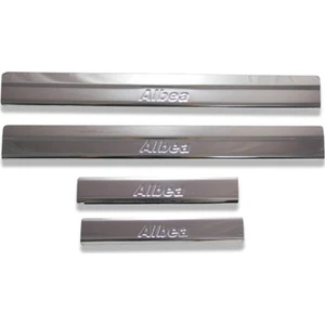 Alminox Oto Fiat Albea Krom Kapı Eşiği Takımı 2002-2012 Paslanmaz Çelik