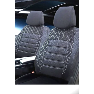 Renault Twingo Uyumlu Siyah Oto Koltuk Kılıfı (Tam Takım Ön Arka Araç Koltuk Kılıfı)
