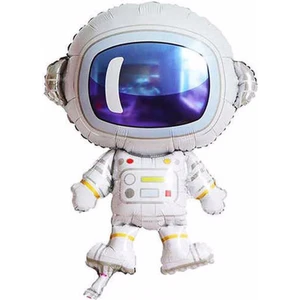 Parti Station Astronot Uzay Folyo Balon Helyum Balon Uçan Balon