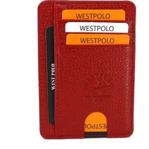 Derise Club West Polo Hakiki Deri Dikey Mini Kartlık