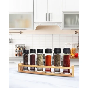 Chef Taste Ahşap Standlı 6'lı Baharatlık Takımı