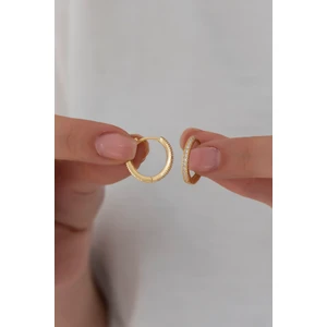 925 Ayar Gold Rengi Tamtur Küpe Kadın Gümüş Küpe