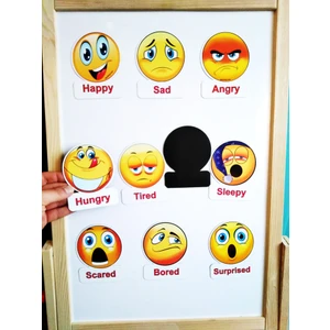 Manyetik Ingilizce Kelime Kartları Flashcardsduygular / Feelings