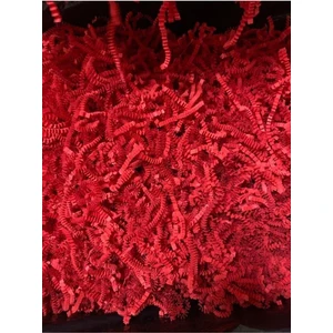 Kırpık Z Zigzag Pelur Kırpıntı Kağıt 500 gr Kırmızı Renk Süs Dolgu Malzemesi Black Paper