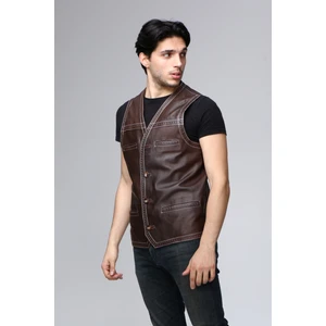 Erkek Deri Yelek